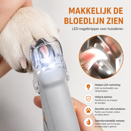 PawGlow™ LED Nagelknipper voor Honden & Katten | Nauwkeurig nagels knippen zonder stress of onzekerheid