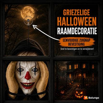 PeekScare™ Griezelige Halloween raamdecoratie | Een onverwachte blik die iedereen de stuipen op het lijf jaagt