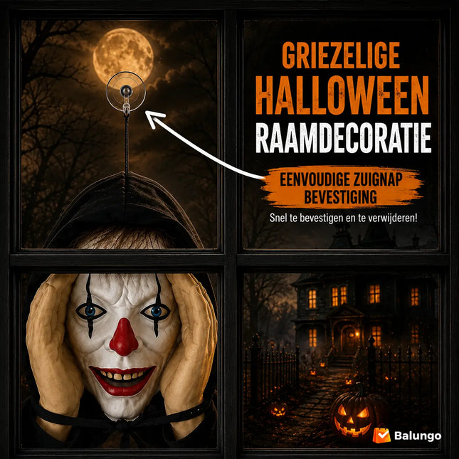 PeekScare™ Griezelige Halloween raamdecoratie | Een onverwachte blik die iedereen de stuipen op het lijf jaagt